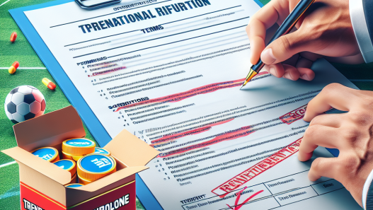 Regulation of trenbolone mix use in international sporting events