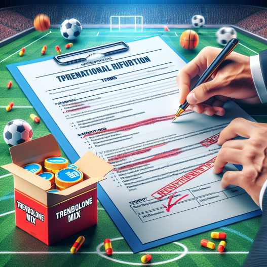Regulation of trenbolone mix use in international sporting events