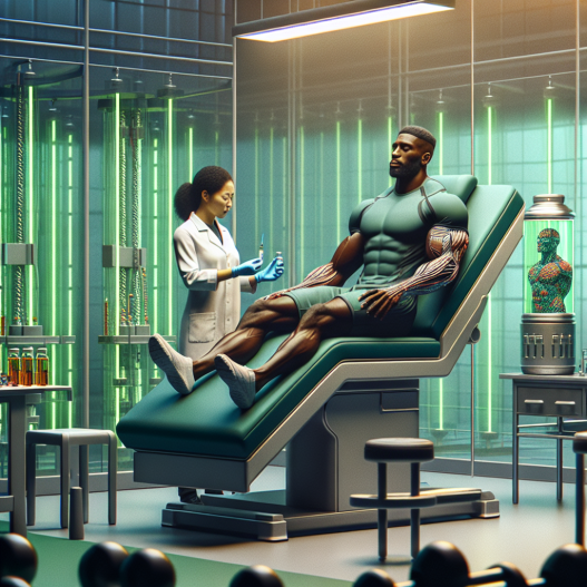 Accelerating post-training recovery with bactericidal water injections