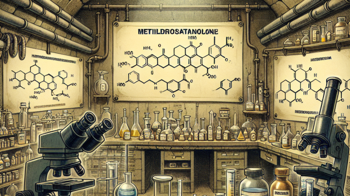 Underground lab versions of metildrostanolone: history