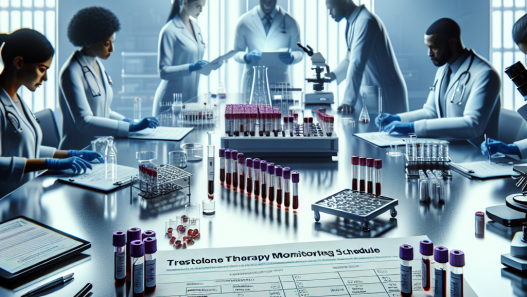 Laboratory tests required during trestolone therapy