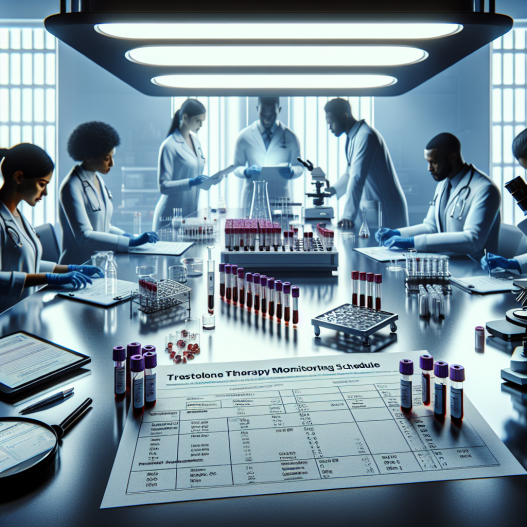 Laboratory tests required during trestolone therapy