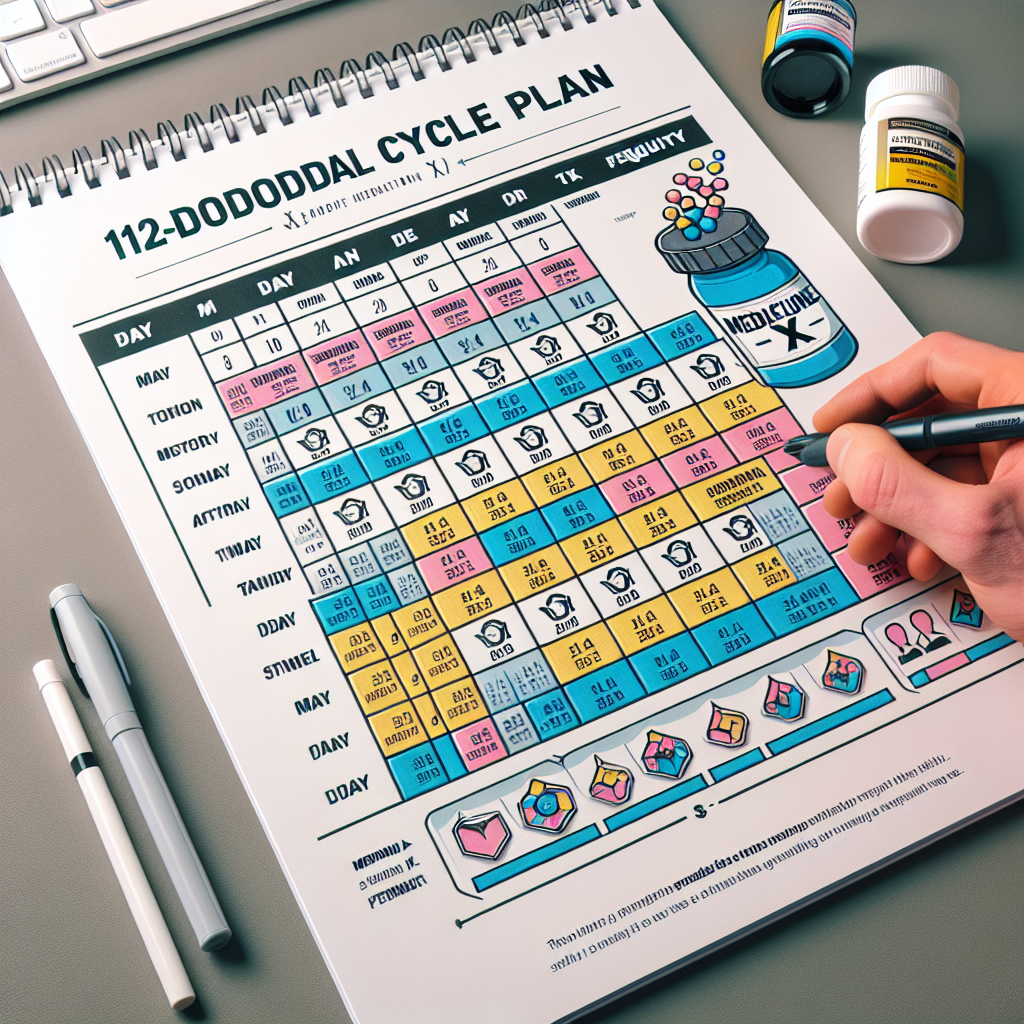 Sample cycle plan for oxandrolone: 12 weeks